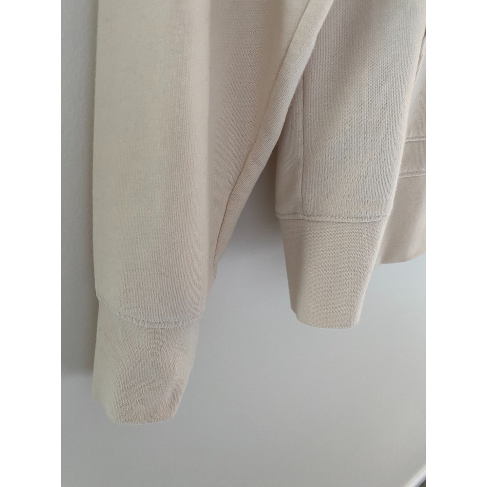 Banana Republic Hoodie Womens Small Beige Full Zip Lounge Minimalist Soft - Picture 6 of 11